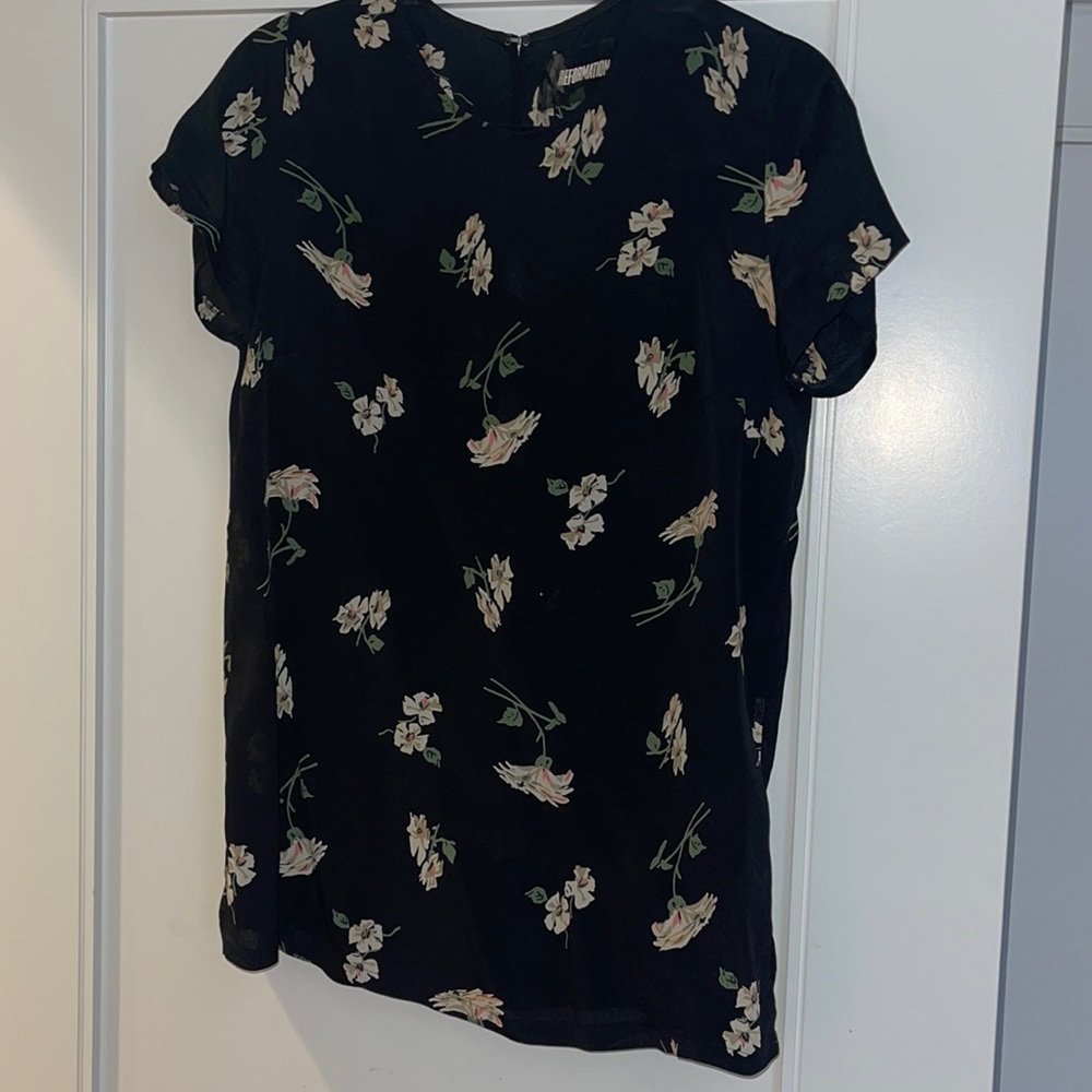 Reformation Floral Top in Medium